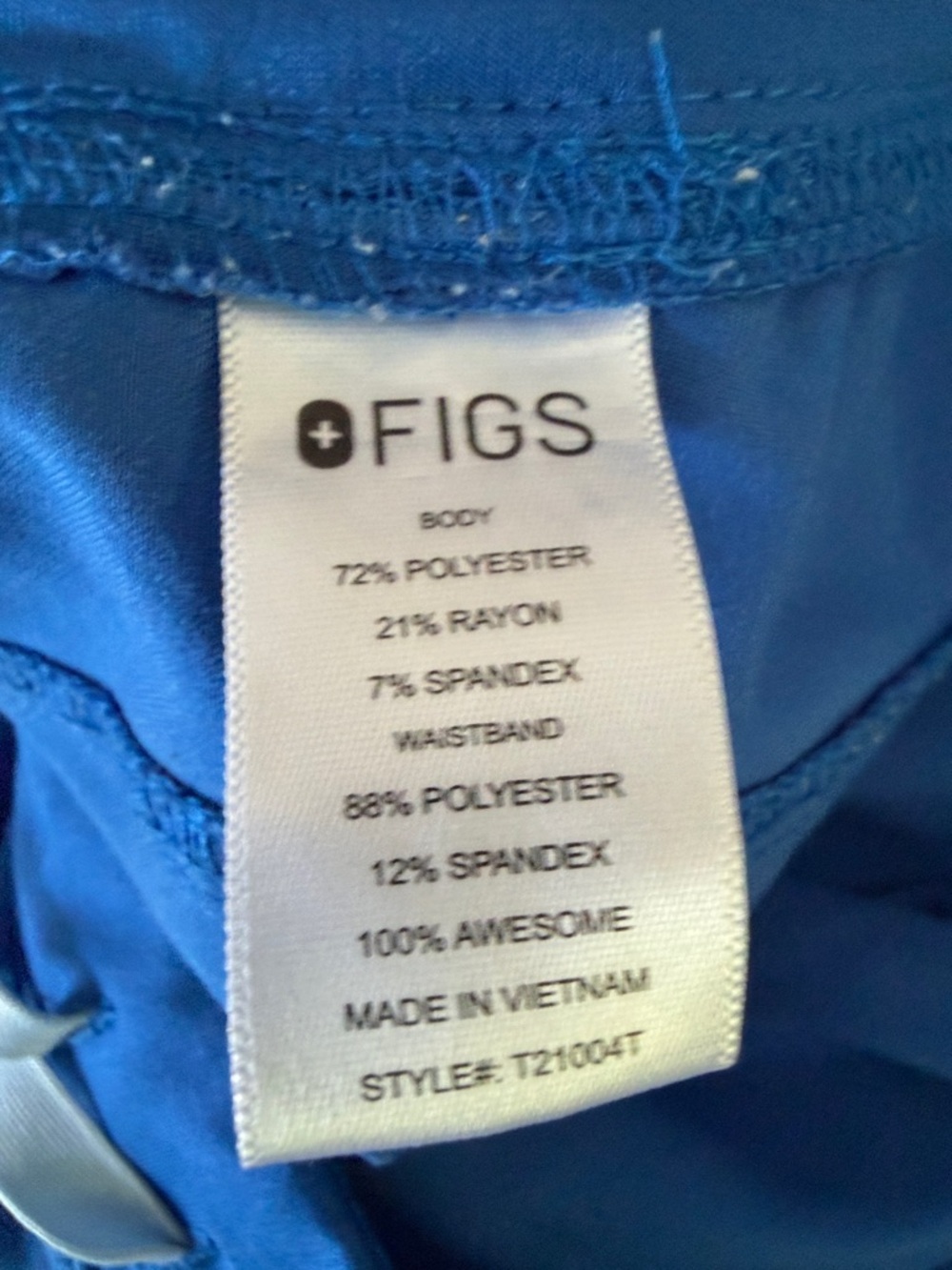 FIGS Kade Women’s Cargo Scrub Pants Technical Collection Blue XL Tall - Picture 10 of 10